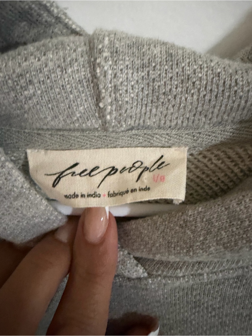 Free People Gray Pullover Hoodie - Picture 3 of 3